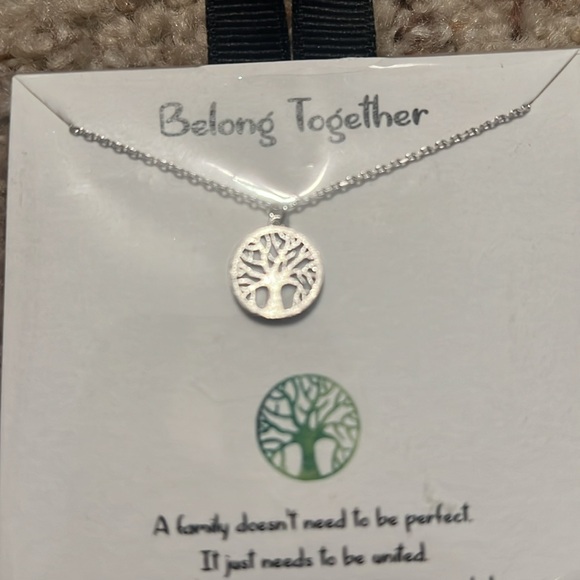 Belong together necklace. 16”.Rhodium dipped. Brand new- never opened. Handmade! - Picture 3 of 3